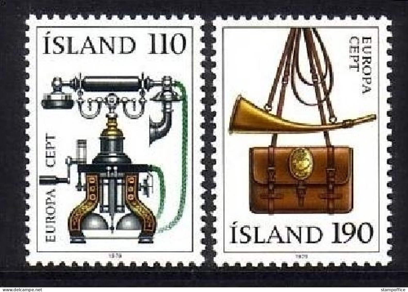 ISLAND MI-NR. 539-540 POSTFRISCH(MINT) EUROPA 1979 POST- Und FERNMELDEWESEN TELEFON POSTHORN - 1979