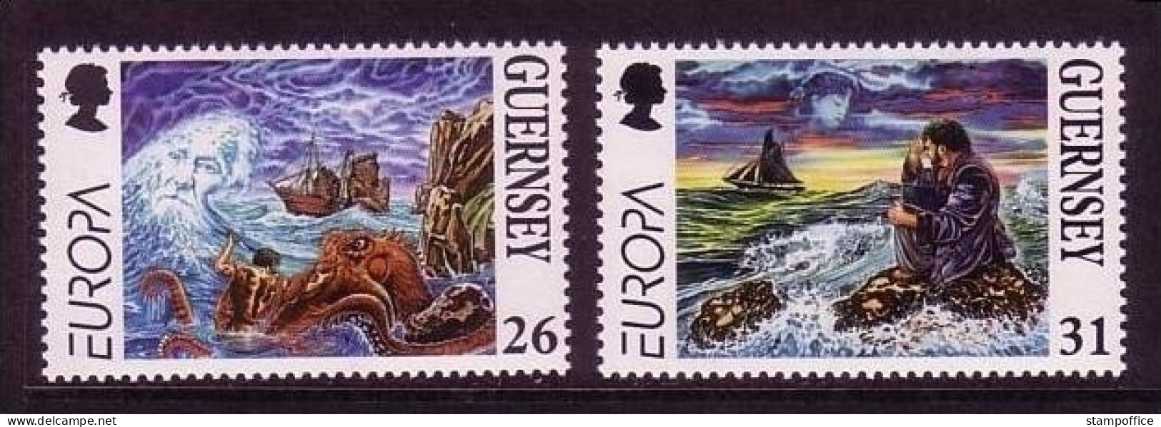 GUERNSEY MI-NR. 734-735 POSTFRISCH EUROPA 1997 SAGEN Und LEGENDEN - 1997