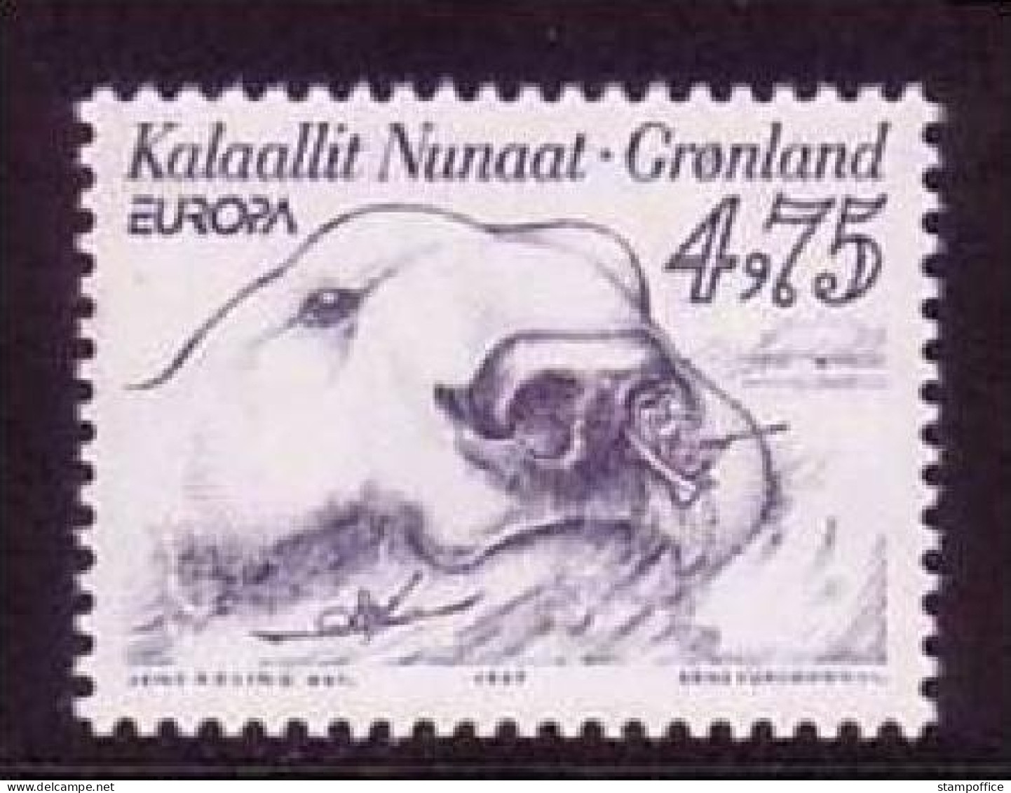 GRÖNLAND MI-NR. 309 POSTFRISCH EUROPA 1997 SAGEN Und LEGENDEN EISBÄR - 1997