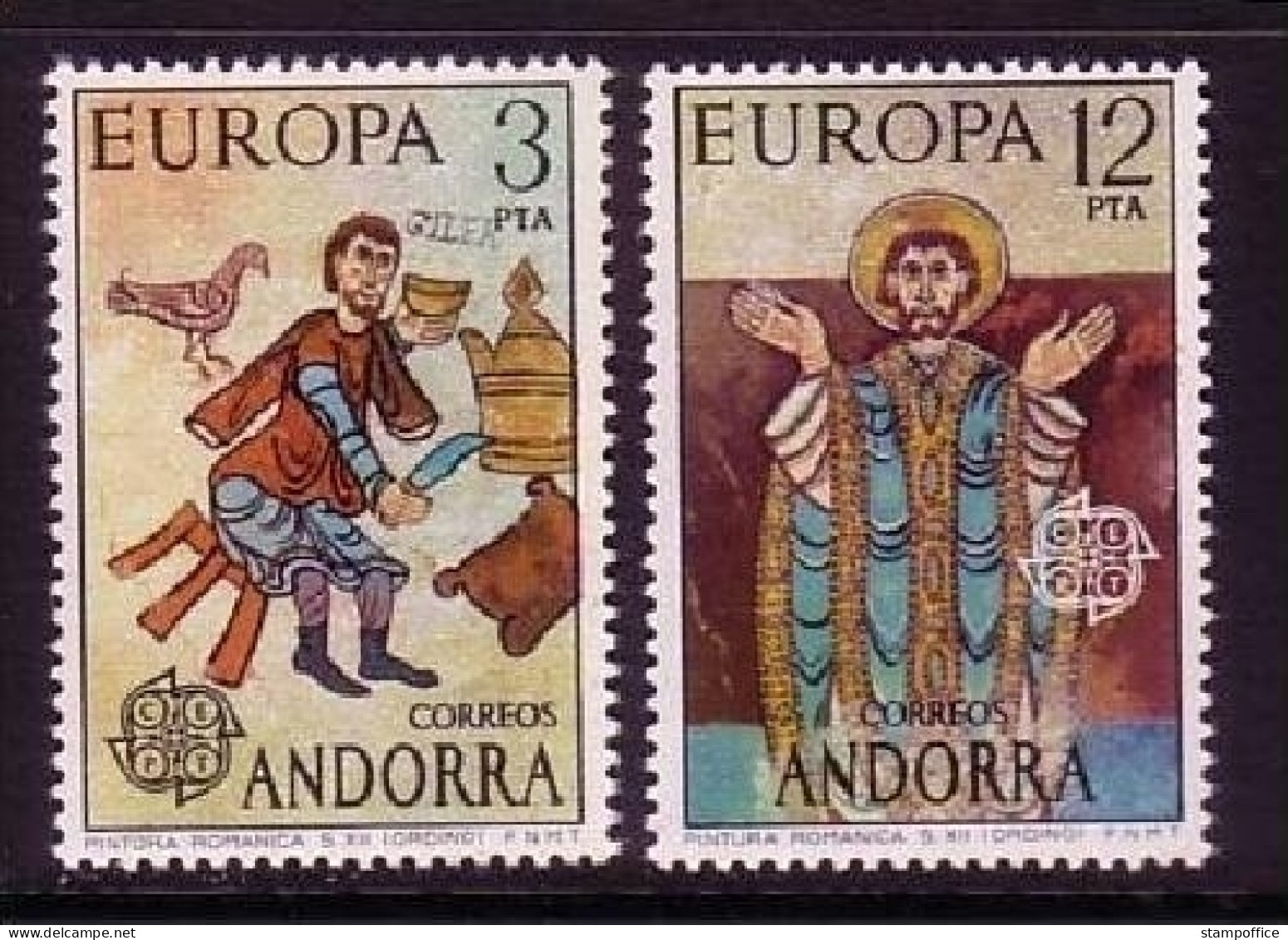 ANDORRA SPANISCH MI-NR. 96-97 POSTFRISCH(MINT) EUROPA 1975 - GEMÄLDE - Nuevos