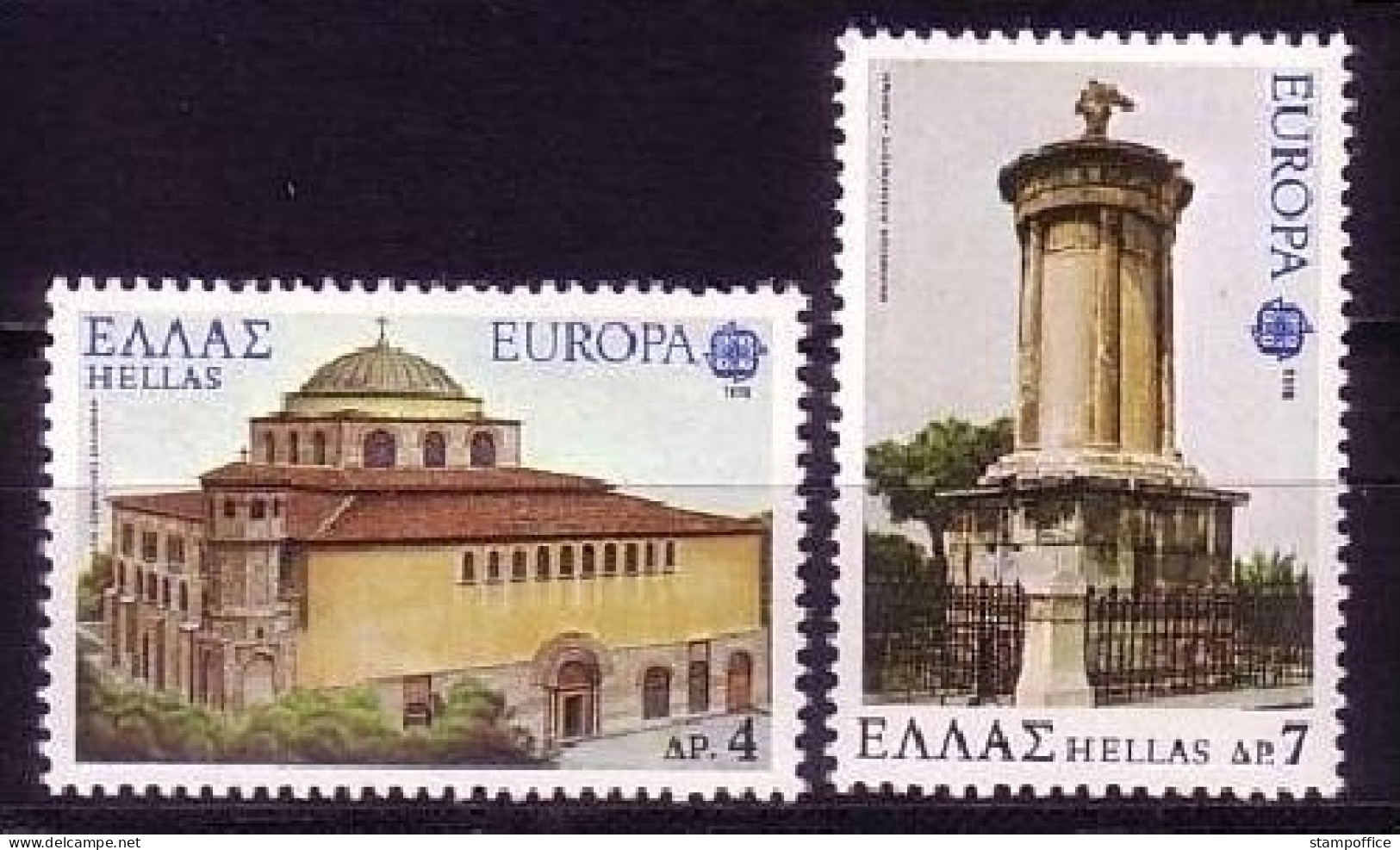 GRIECHENLAND MI-NR. 1314-1315 POSTFRISCH(MINT) EUROPA 1978 BAUDENKMÄLER DOM - 1978