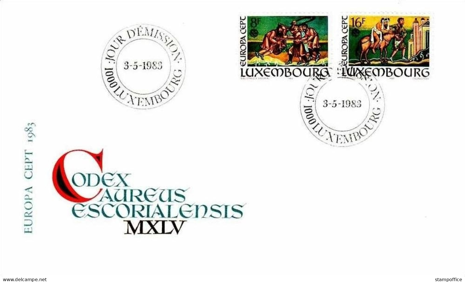 LUXEMBOURG MI-NR. 1074-1075 FDC EUROPA CEPT 1983 - FDC