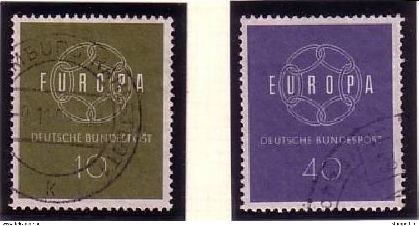 DEUTSCHLAND MI-NR. 320-321 O EUROPA 1959 - 1959