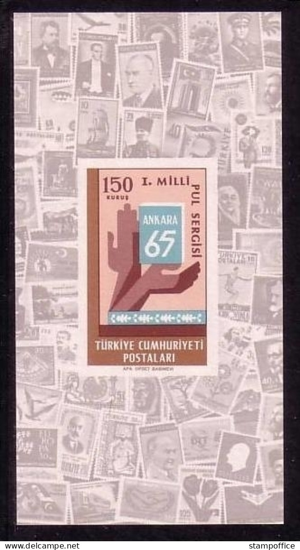 TÜRKEI BLOCK 11 POSTFRISCH(MINT) ANKARA '65 - MARKE AUF MARKE - Blokken & Velletjes