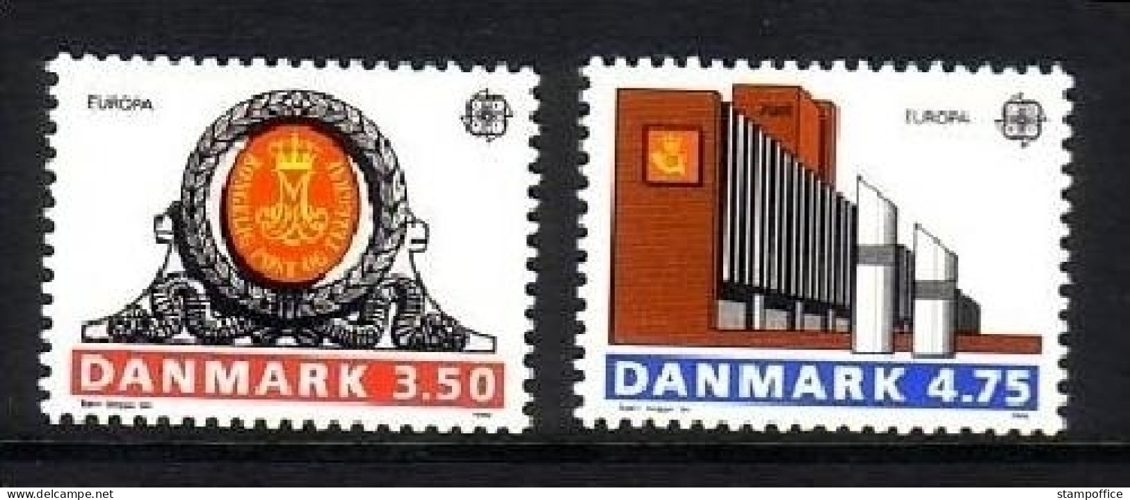 DÄNEMARK MI-NR. 974-975 POSTFRISCH(MINT) EUROPA 1990 POSTALISCHE EINRICHTUNGEN - 1990