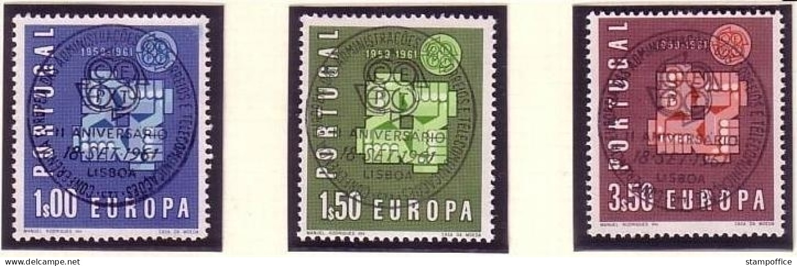 PORTUGAL MI-NR. 907-909 O EUROPA 1961 - TAUBE - 1961