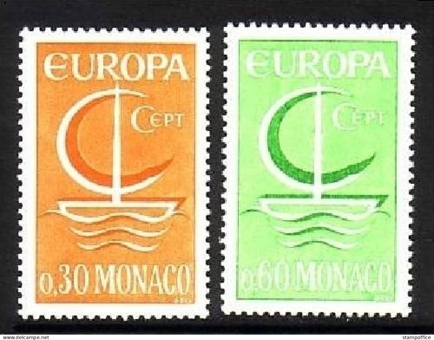 MONACO MI-NR. 835-836 POSTFRISCH(MINT) EUROPA 1966 - SEGEL - 1966