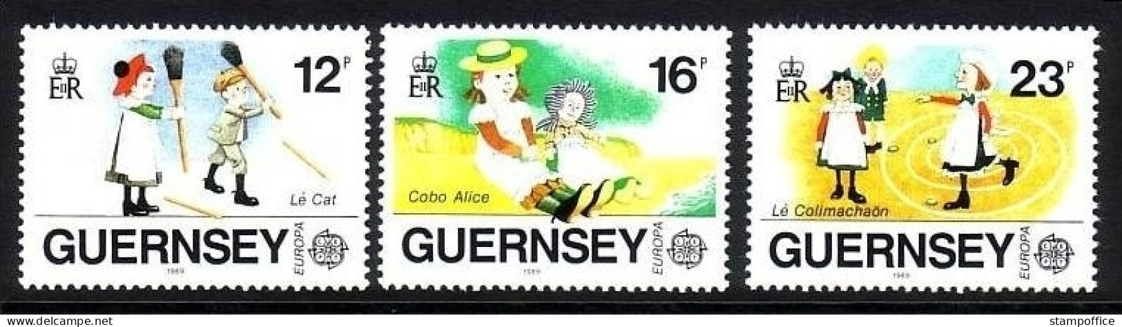 GUERNSEY MI-NR. 449-451 POSTFRISCH(MINT) EUROPA 1989 KINDERSPIELE - 1989