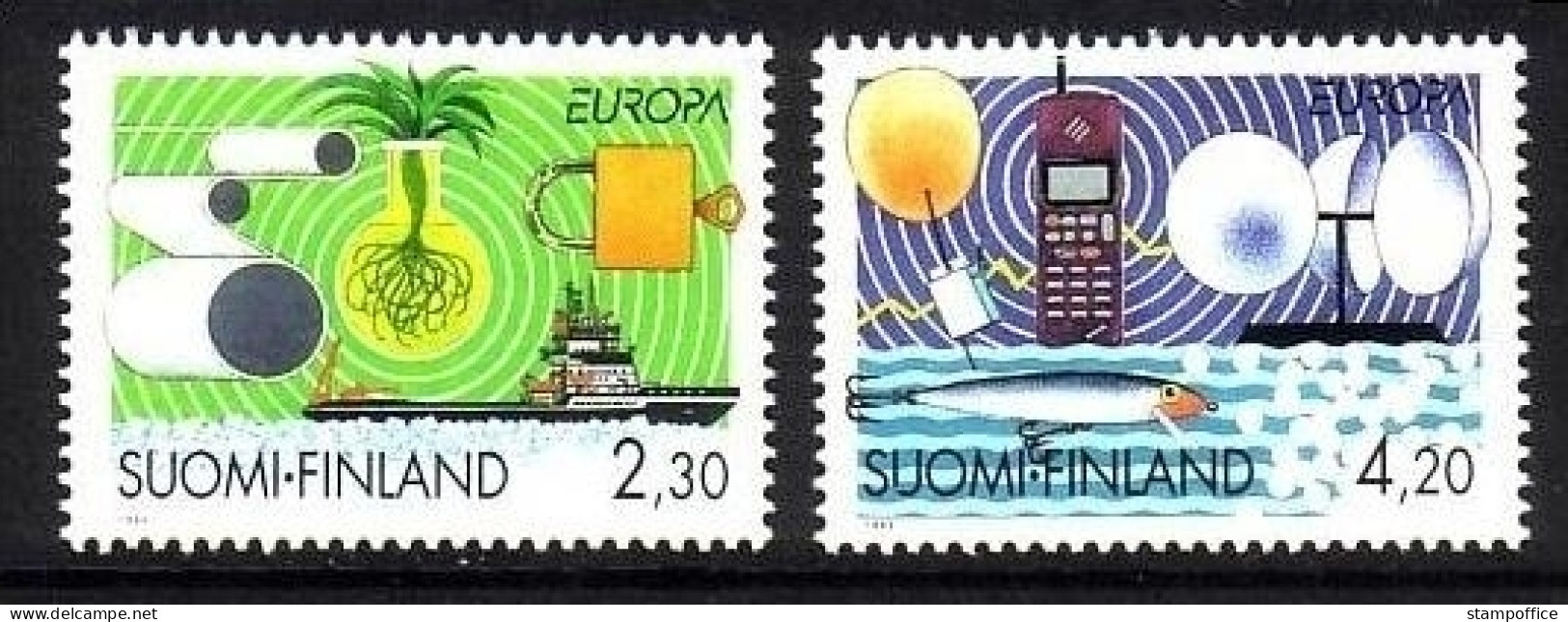 FINNLAND MI-NR. 1248-1249 POSTFRISCH EUROPA 1994 SCHIFF HANDY - 1994