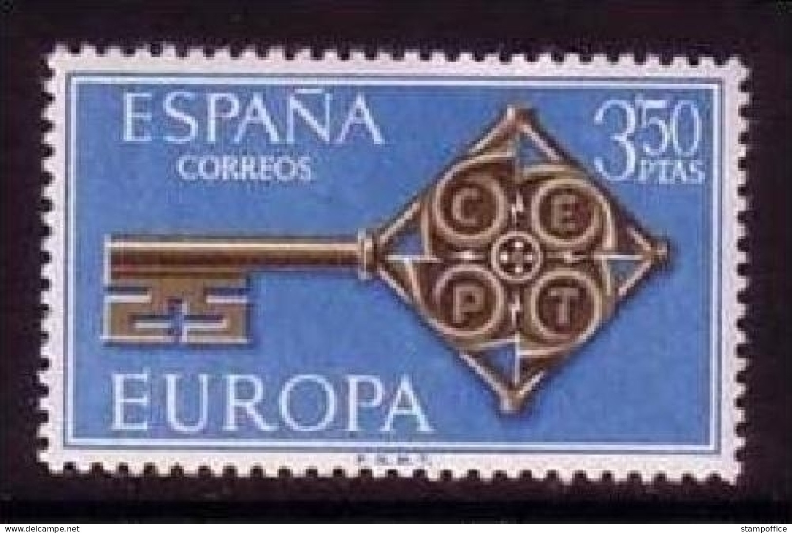 SPANIEN MI-NR. 1755 POSTFRISCH(MINT) EUROPA 1968 - KREUZBARTSCHLÜSSEL - 1968