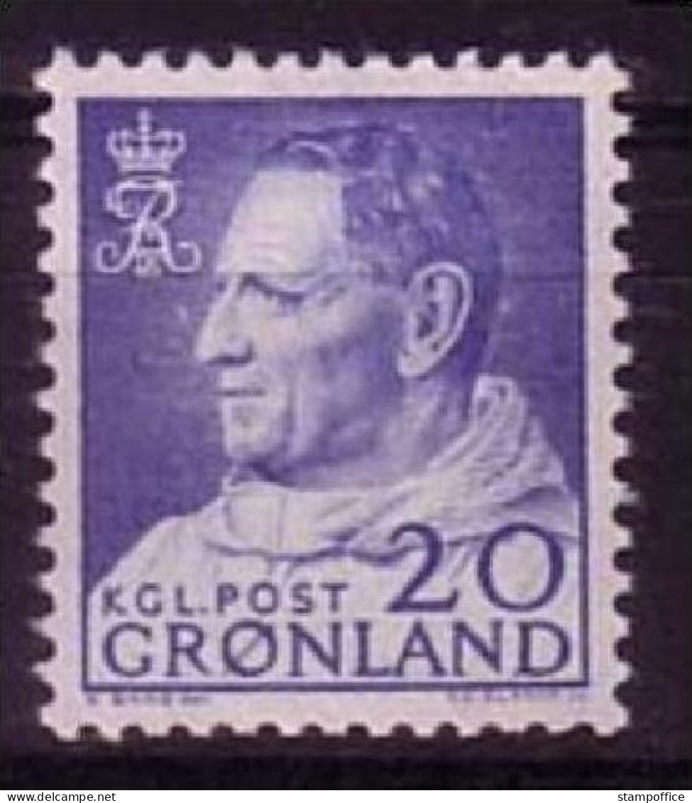 GRÖNLAND MI-NR. 52 POSTFRISCH(MINT) KÖNIG FREDERIK IX. - Ungebraucht