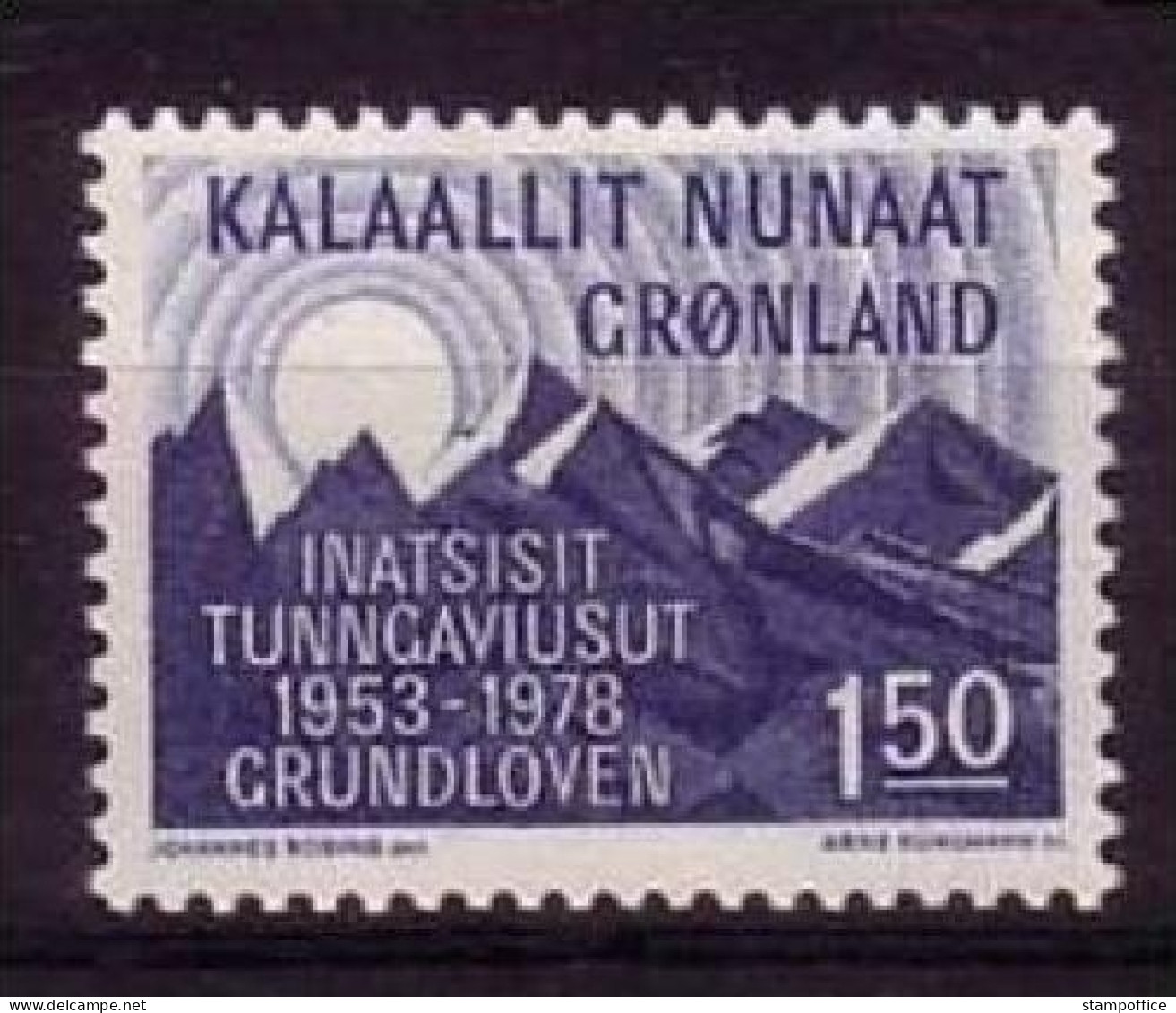 GRÖNLAND MI-NR. 109 POSTFRISCH(MINT) ÄNDERUNG DES GRUNDGESETZES 1978 - Nuovi