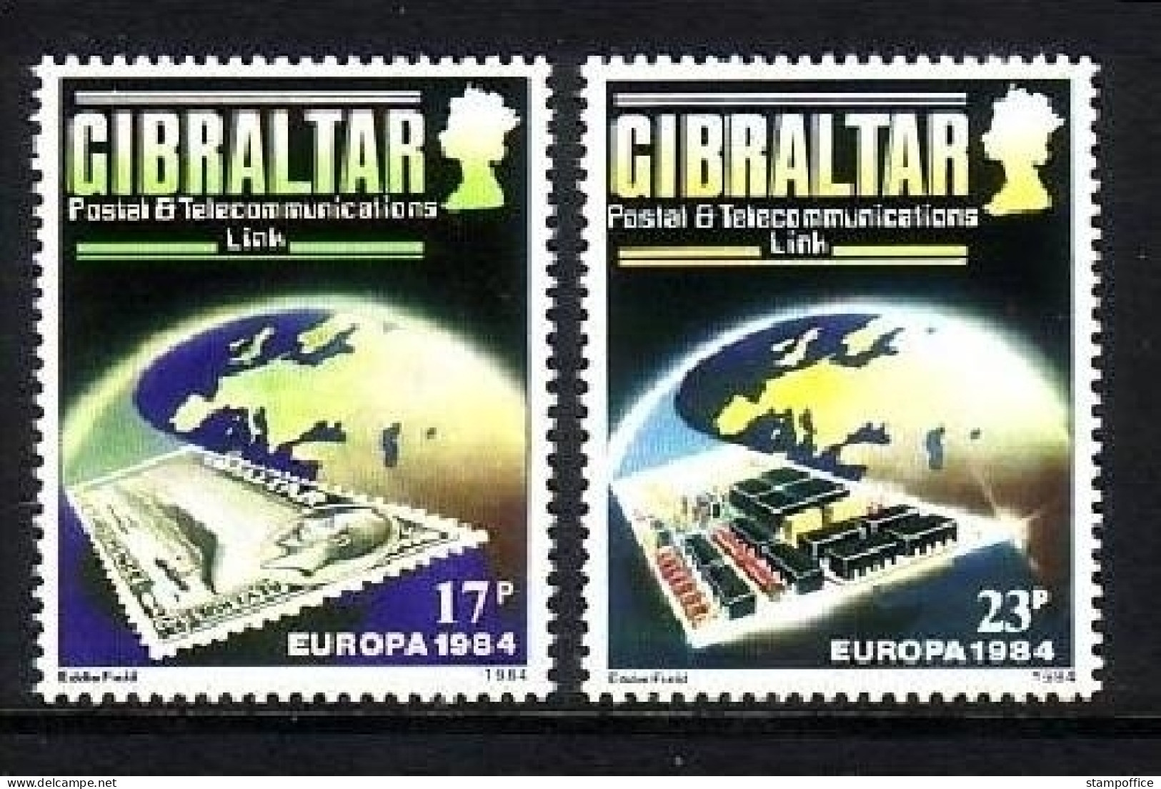 GIBRALTAR MI-NR. 475-476 POSTFRISCH(MINT) EUROPA 1984 MARKE AUF MARKE - 1984