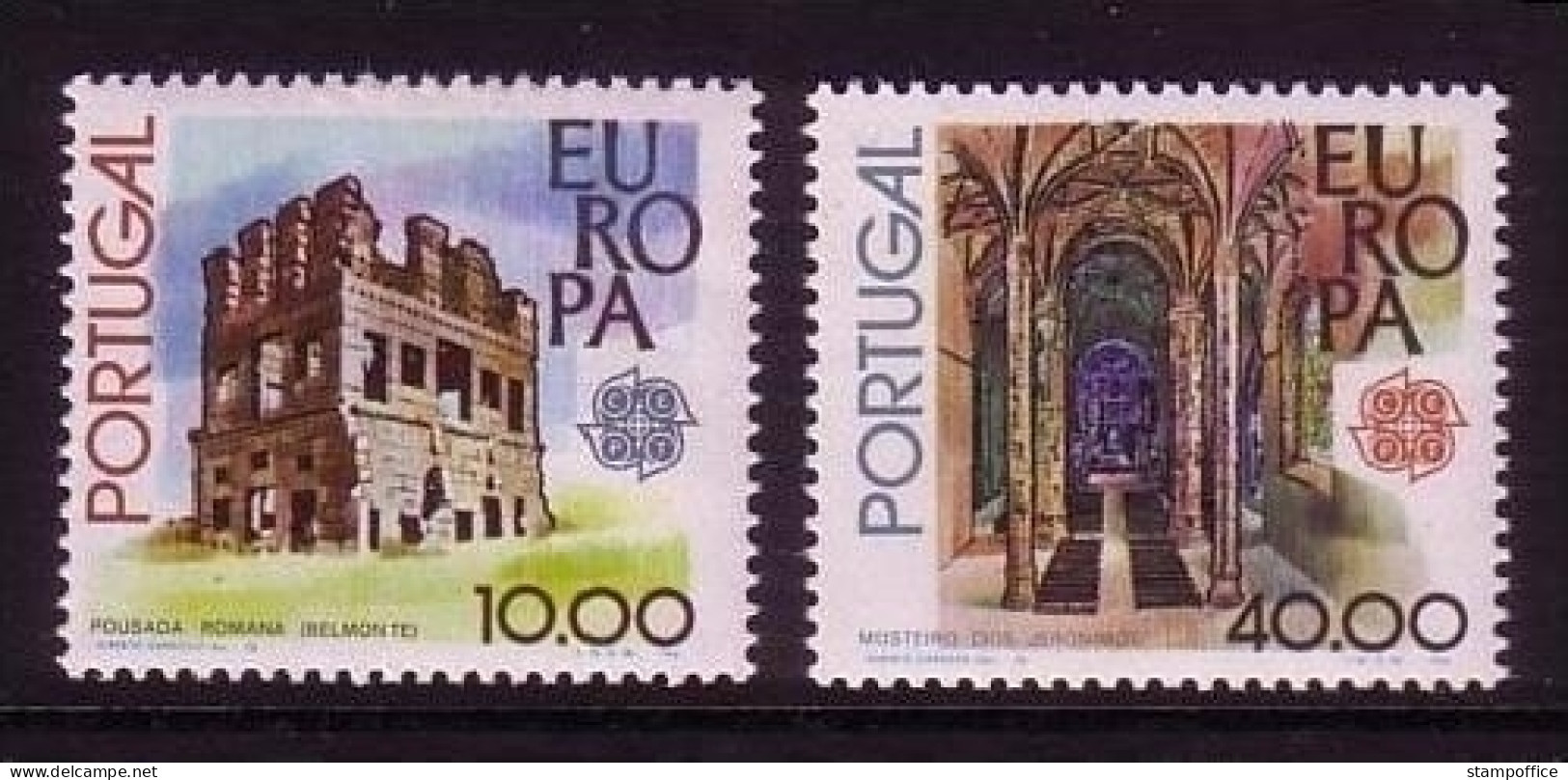 PORTUGAL MI-NR. 1403-1404 POSTFRISCH(MINT) EUROPA 1978 BAUDENKMÄLER BURG KLOSTER - 1978