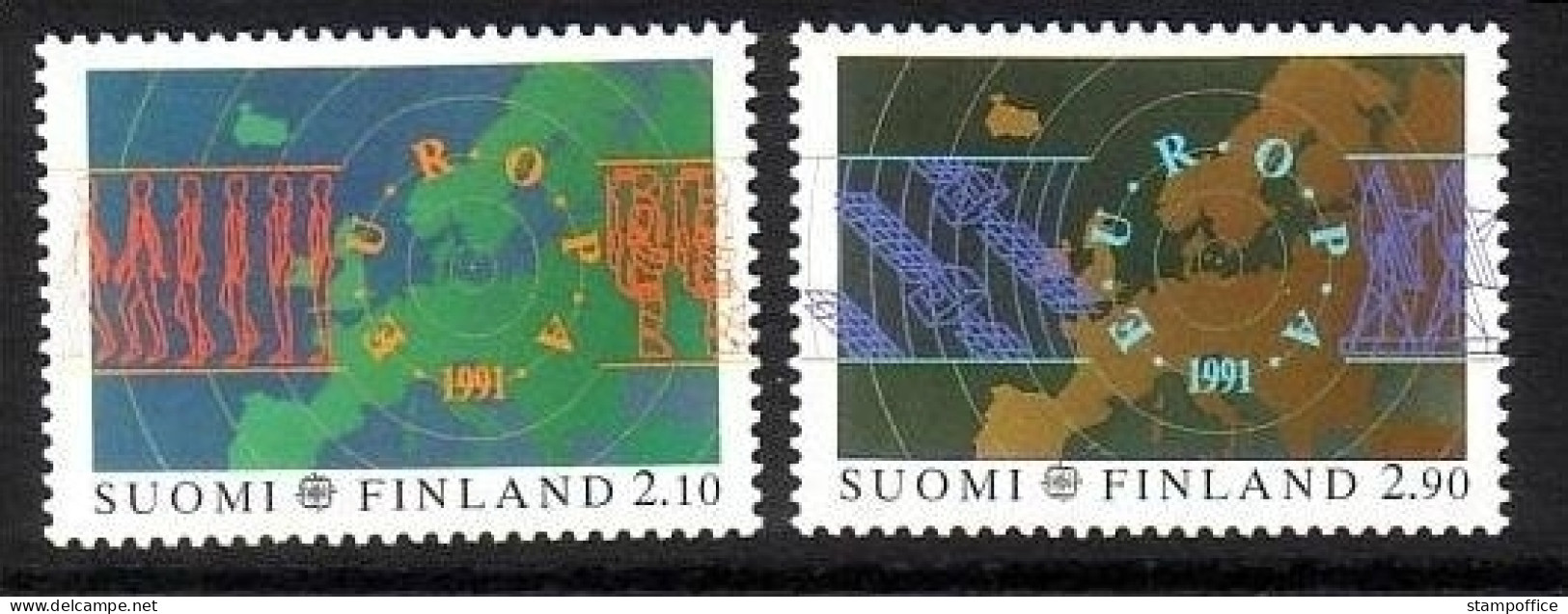 FINNLAND MI-NR. 1144-1145 POSTFRISCH(MINT) EUROPA 1991 EUROPÄISCHE WELTRAUMFAHRT SATELLIT - 1991