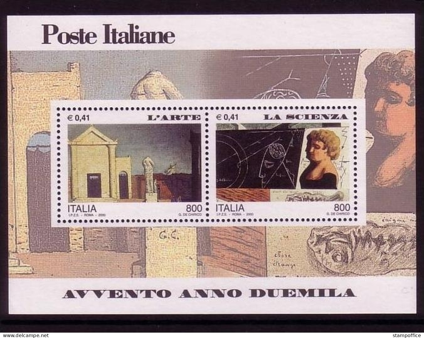 ITALIEN BLOCK 21 POSTFRISCH(MINT) EINTRITT IN DAS JAHR 2000 KUNST Und WISSENSCHAFT - 1991-00:  Nuevos