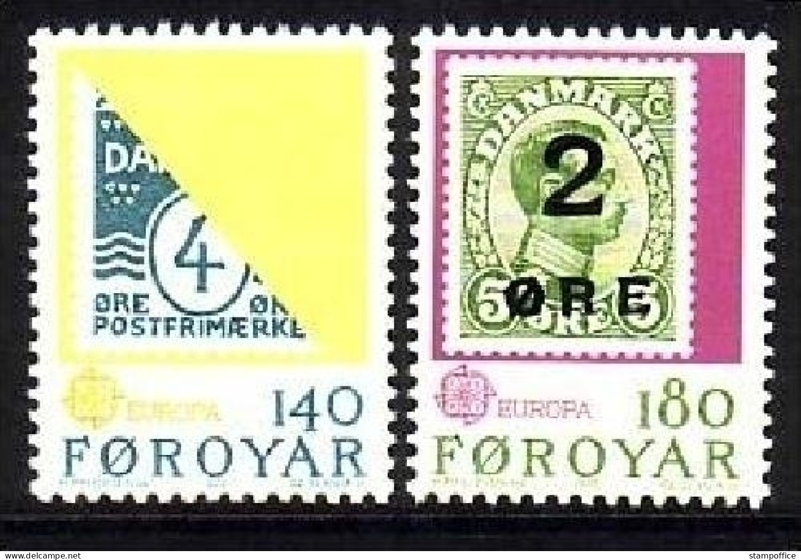 FÄRÖER MI-NR. 43-44 POSTFRISCH(MINT) EUROPA 1979 POST- Und FERNMELDEWESEN MARKE AUF MARKE - 1979