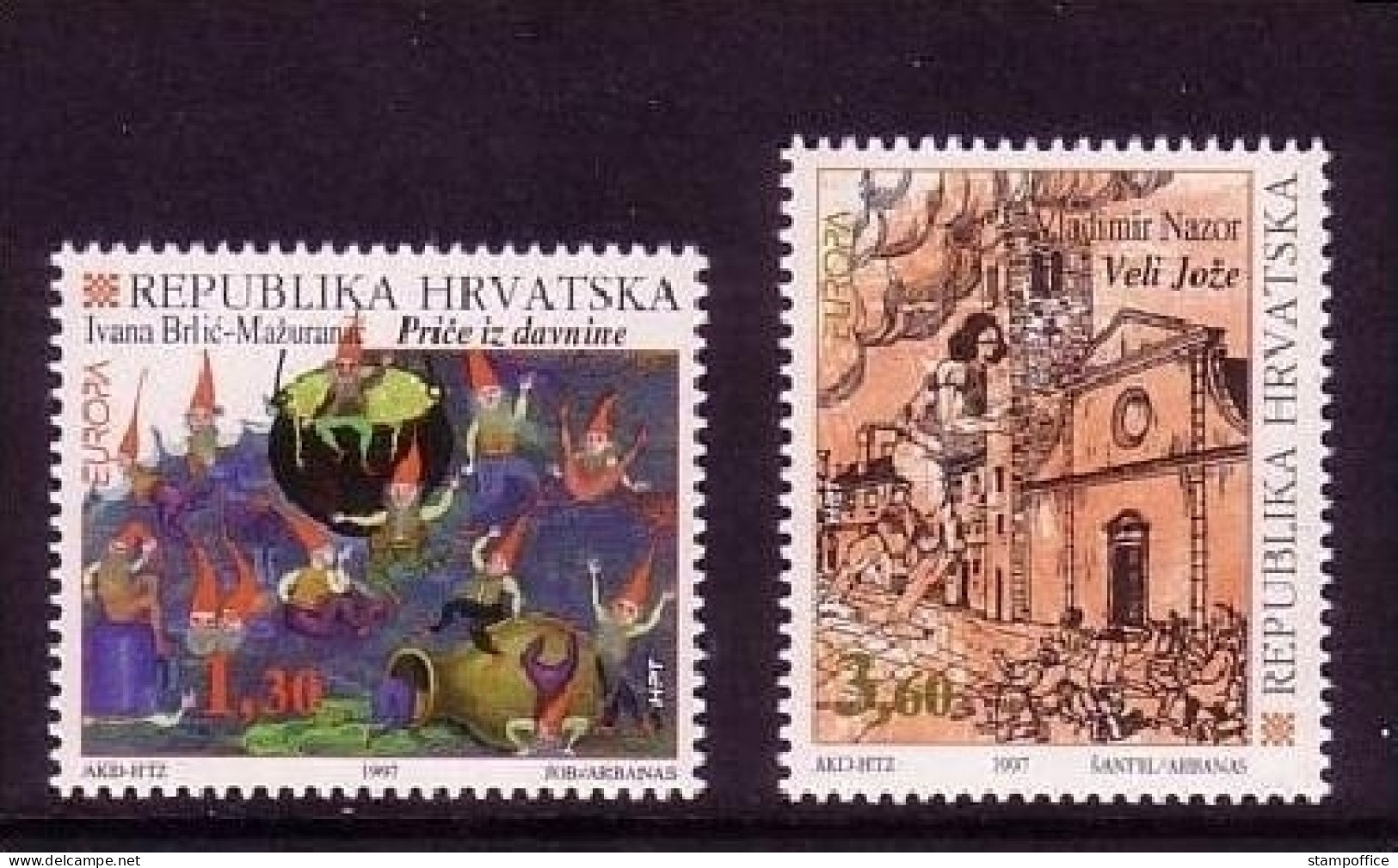 KROATIEN MI-NR. 412-413 POSTFRISCH(MINT) EUROPA 1997 SAGEN Und LEGENDEN - 1997