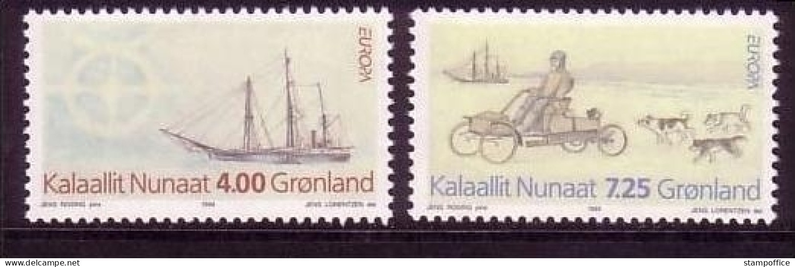 GRÖNLAND MI-NR. 247-248 POSTFRISCH(MINT) EUROPA 1994 ENTDECKUNGEN HUNDE SCHIFF EXPEDITIONSAUTOMO - 1994