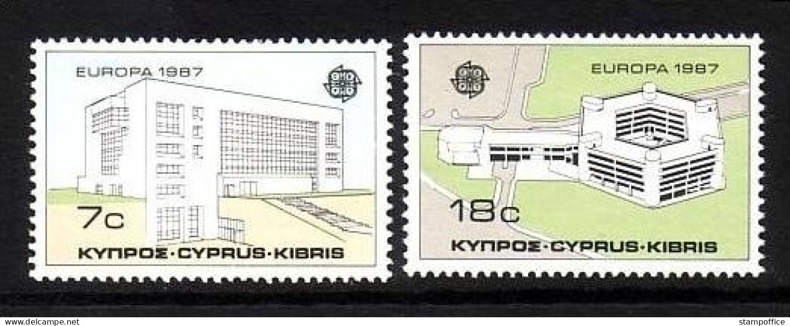 ZYPERN MI-NR. 681-682 POSTFRISCH(MINT) EUROPA 1987 MODERNE ARCHITEKTUR - 1987