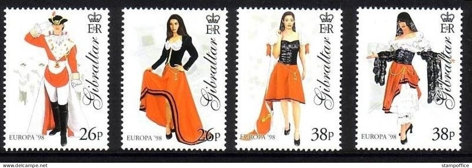 GIBRALTAR MI-NR. 834-837 POSTFRISCH(MINT) EUROPA 1998 FESTE Und FEIERTAGE - 1998