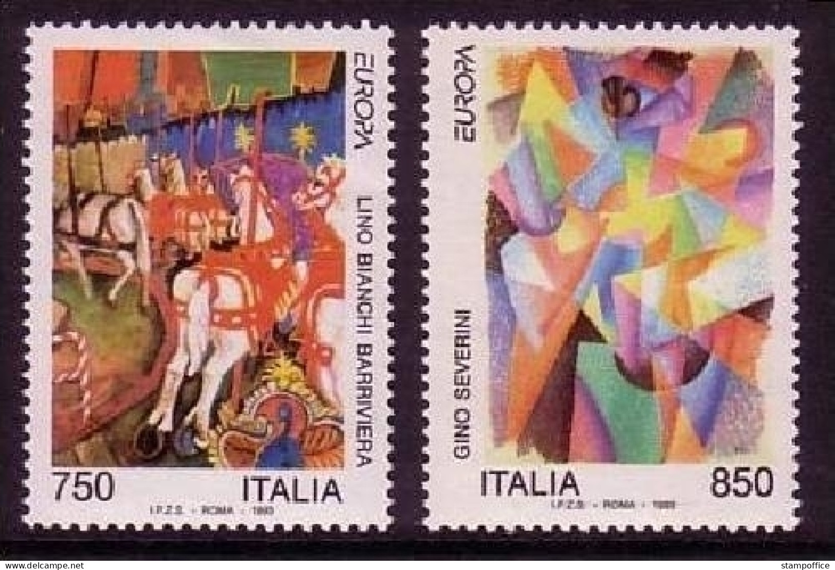 ITALIEN MI-NR. 2279-2280 POSTFRISCH(MINT) EUROPA 1993 ZEITGENÖSSISCHE KUNST - 1993