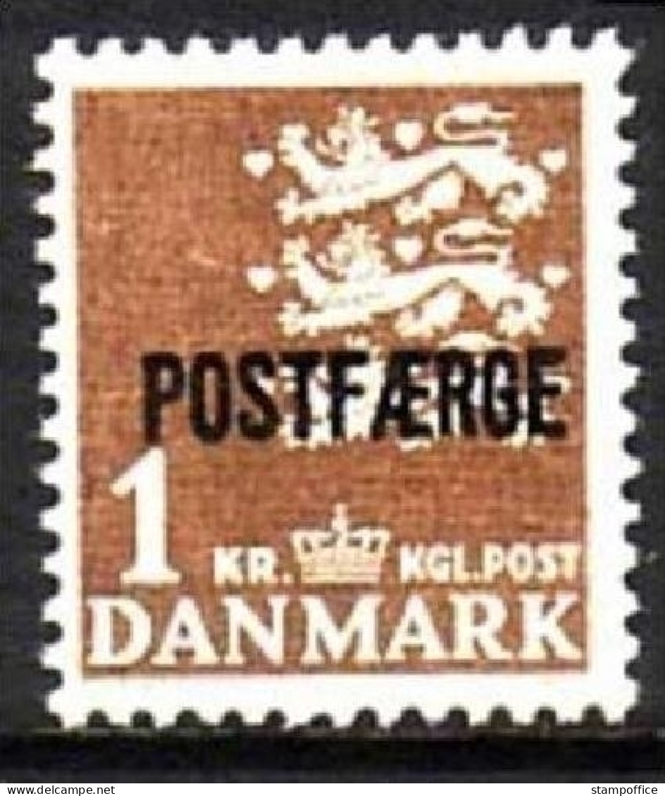 DÄNEMARK MI-NR. 34 II POSTFRISCH(MINT) KLEINES REICHSWAPPEN Mit Aufdruck POSTFAERGE - Postpaketten