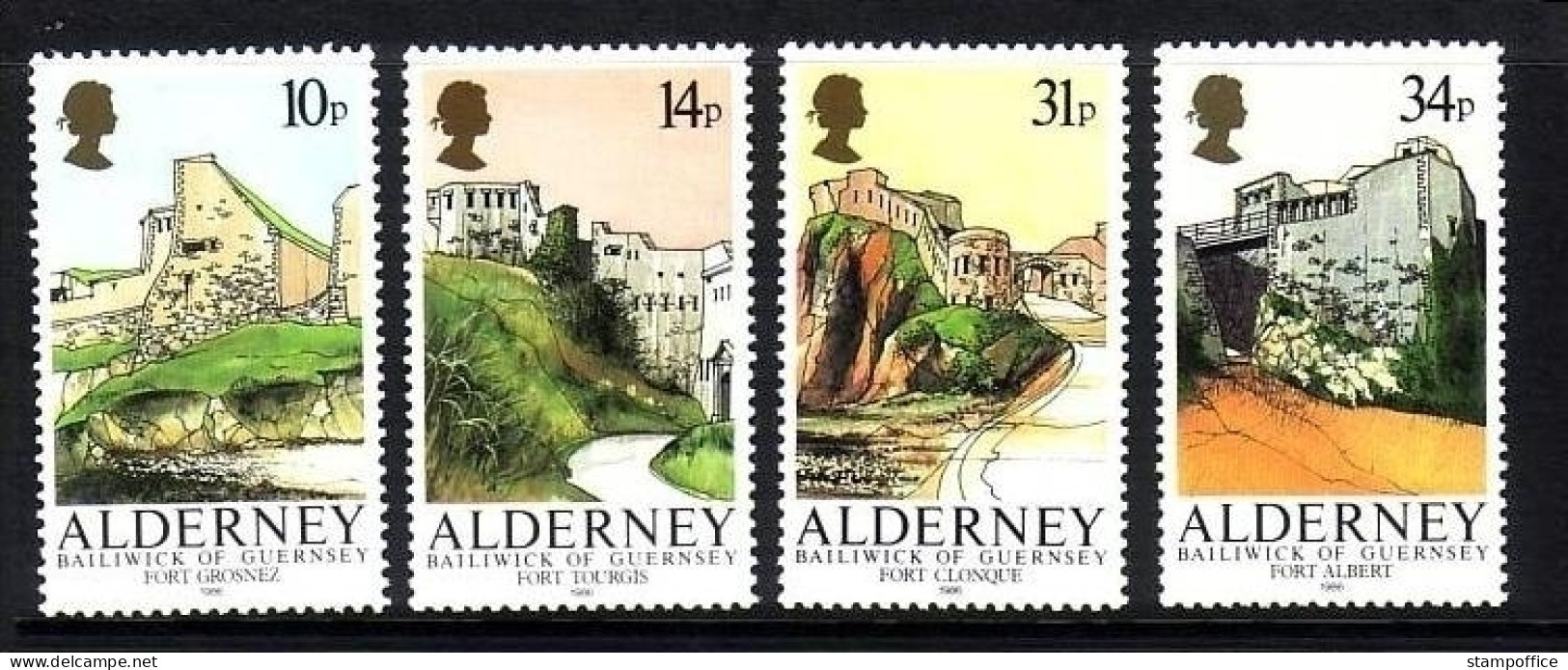 ALDERNEY MI-NR. 28-31 POSTFRISCH(MINT) FESTUNGEN 1986 - Alderney