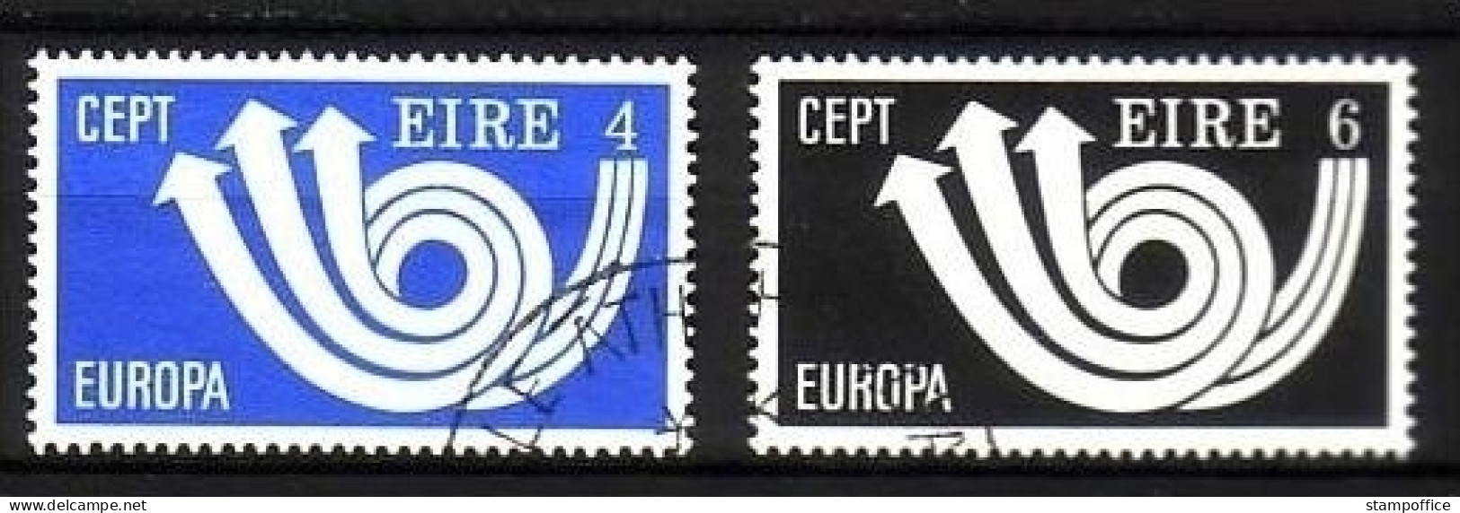 IRLAND MI-NR. 289-290 GESTEMPELT(USED) EUROPA 1973 POSTHORN - 1973