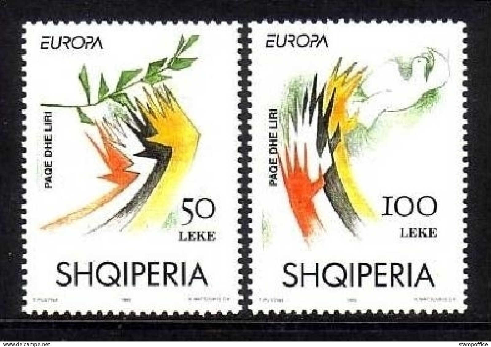 ALBANIEN MI-NR. 2556-2557 POSTFRISCH(MINT) EUROPA 1995 FRIEDEN Und FREIHEIT - 1995