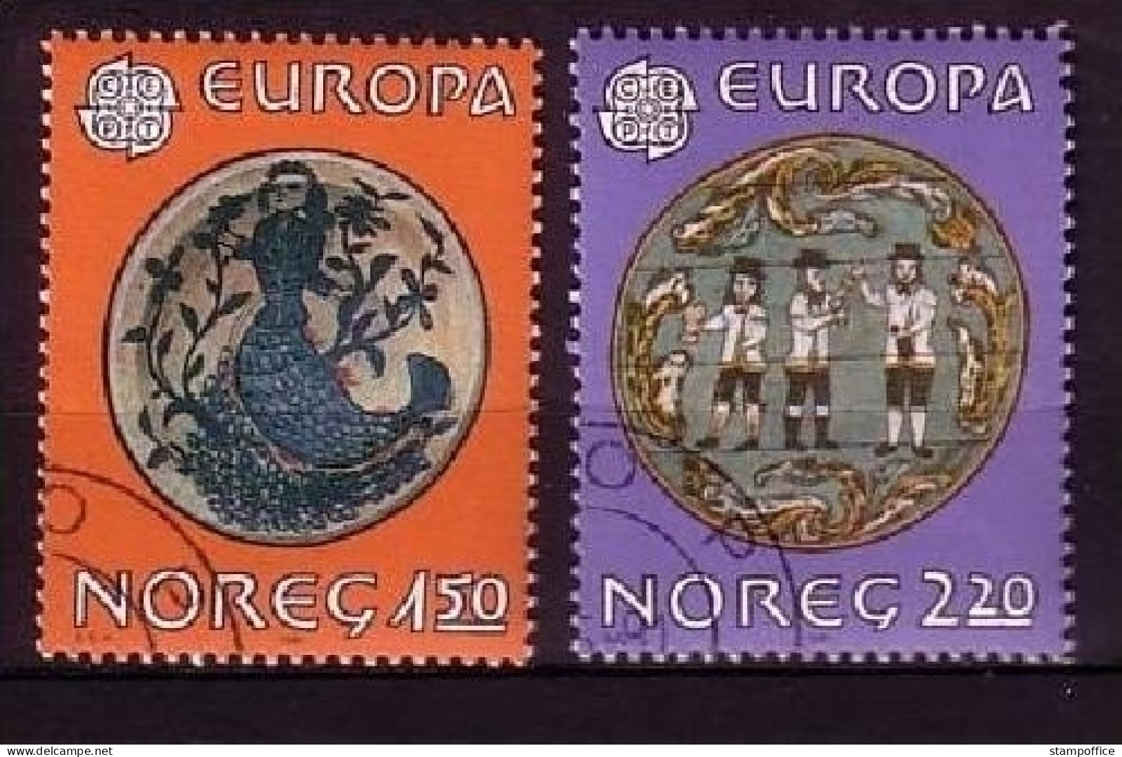 NORWEGEN MI-NR. 836-837 O EUROPA 1981 FOLKLORE - 1981