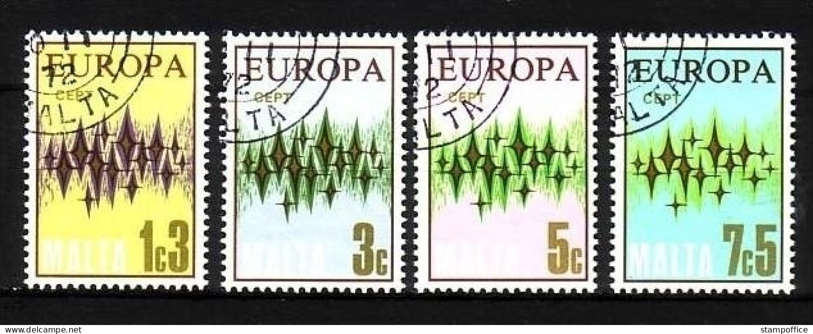 MALTA MI-NR. 450-453 GESTEMPELT(USED) EUROPA 1972 STERNE - 1972