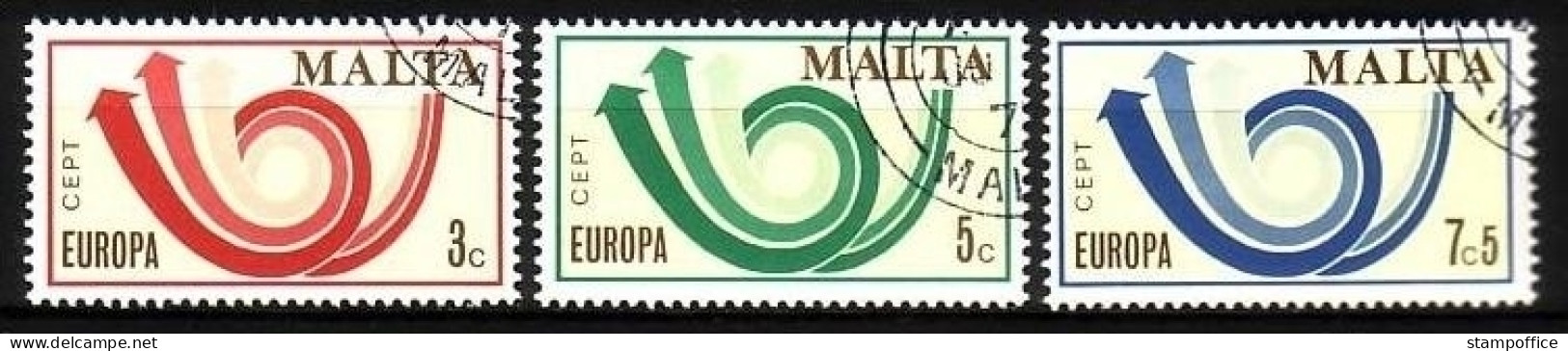 MALTA MI-NR. 472-474 GESTEMPELT(USED) EUROPA 1973 POSTHORN - 1973