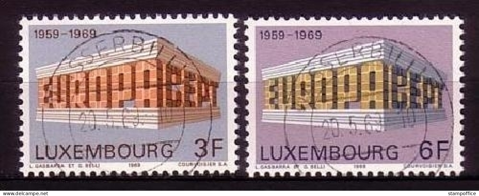 LUXEMBURG MI-NR. 788-789 O EUROPA 1969 - EUROPA CEPT - 1969
