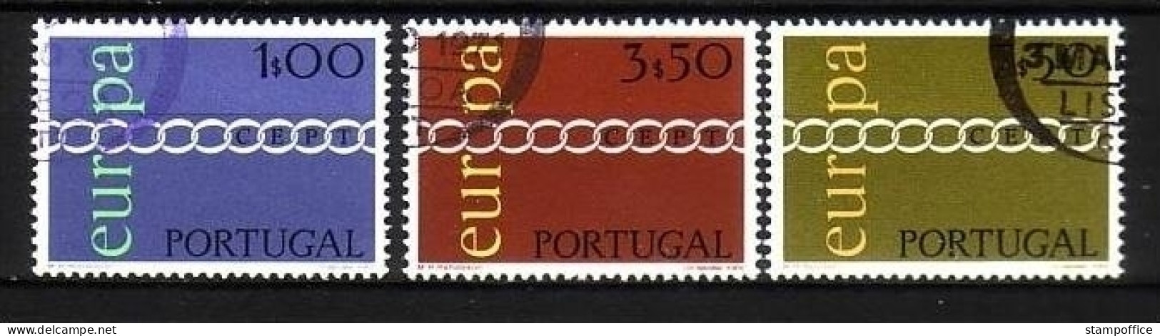 PORTUGAL MI-NR. 1127-1129 GESTEMPELT(USED) EUROPA 1971 - KETTE - 1971