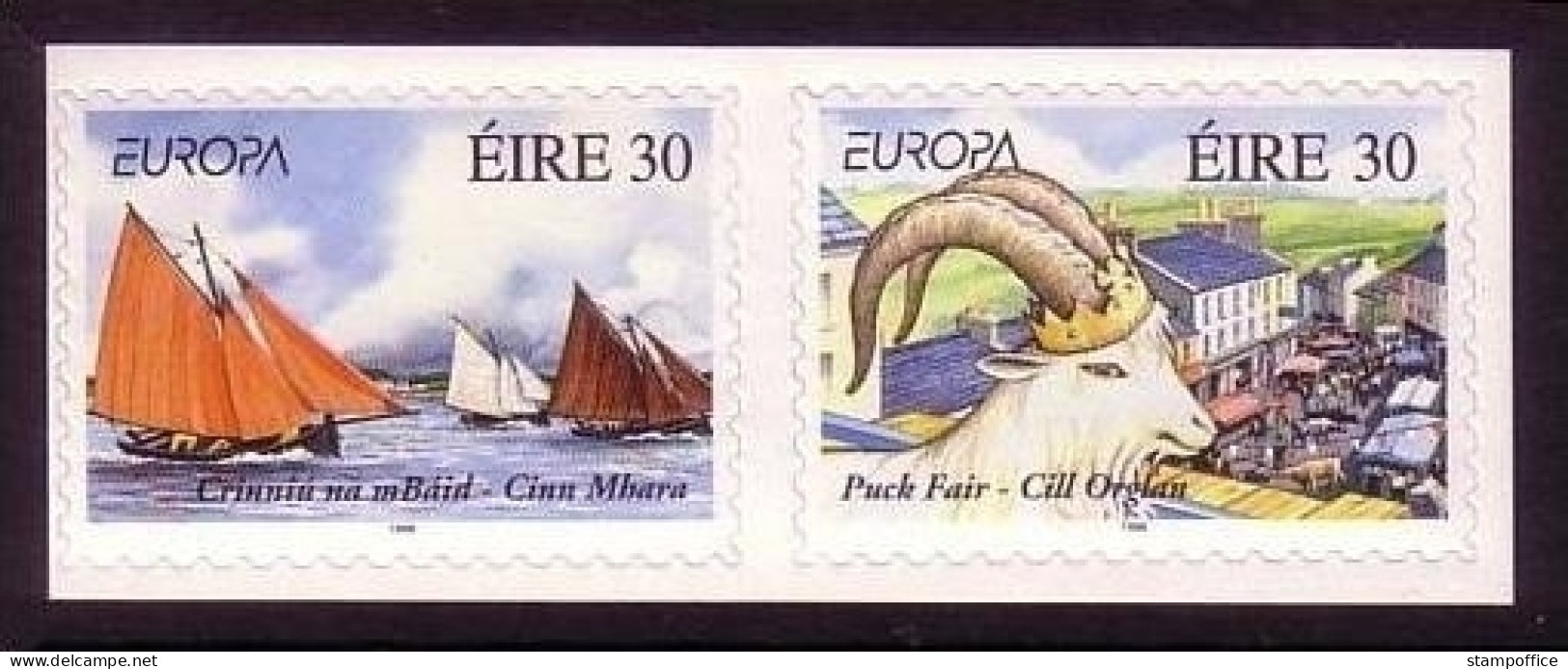 IRLAND MI-NR. 1070-1071 POSTFRISCH(MINT) Selbstklebend EUROPA 1998 FESTE Und FEIERTAGE ZIEGE SEGELBOOT - 1998