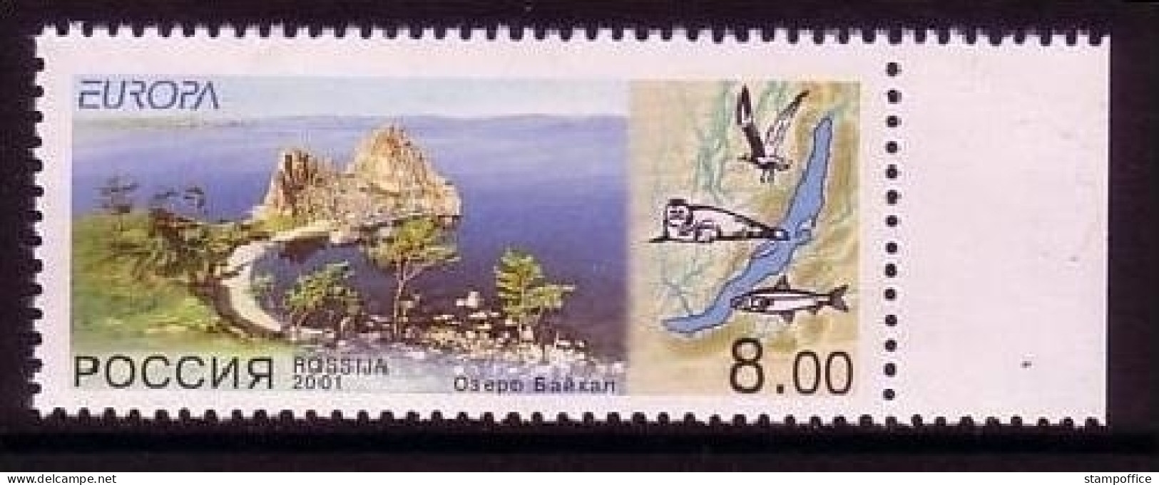 RUSSLAND MI-NR. 910 POSTFRISCH(MINT) EUROPA 2001 WASSER ROBBE FISCH VOGEL - 2001