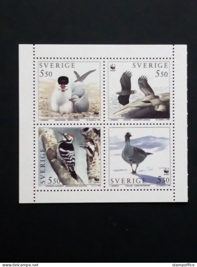 SCHWEDEN MI-NR. 1847-1850 POSTFRISCH(MINT) WWF NATURSCHUTZ VÖGEL SCHWALBE SEEADLER SPECHT GANS - Ungebraucht