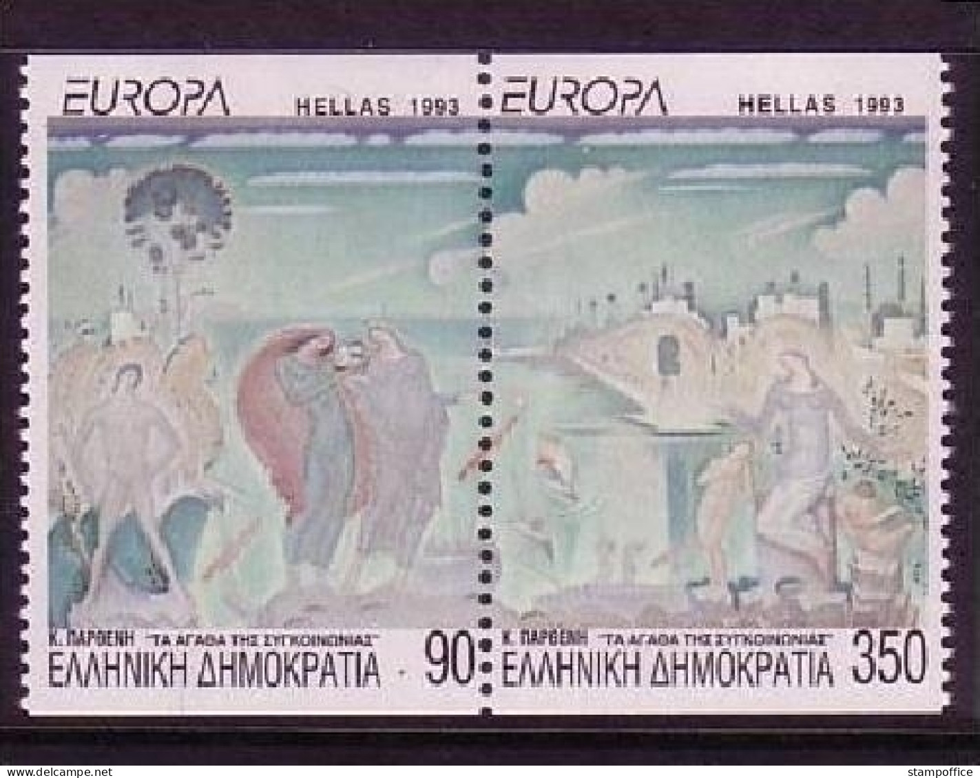 GRIECHENLAND MI-NR. 1829-1830 C POSTFRISCH(MINT) EUROPA 1993 ZEITGENÖSSISCHE KUNST - 1993
