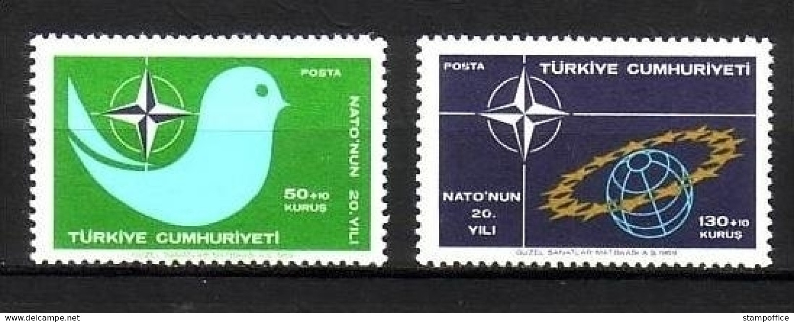 TÜRKEI MI-NR. 2120-2121 POSTFRISCH(MINT) NATO 1969 - Ongebruikt