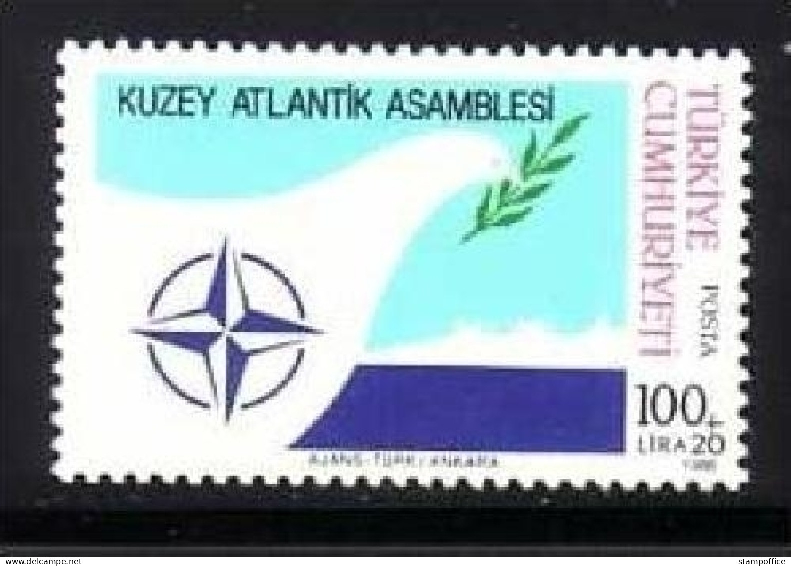 TÜRKEI MI-NR. 2764 POSTFRISCH(MINT) NATO 1986 - TAGUNG DER NATO IN ISTANBUL - NATO