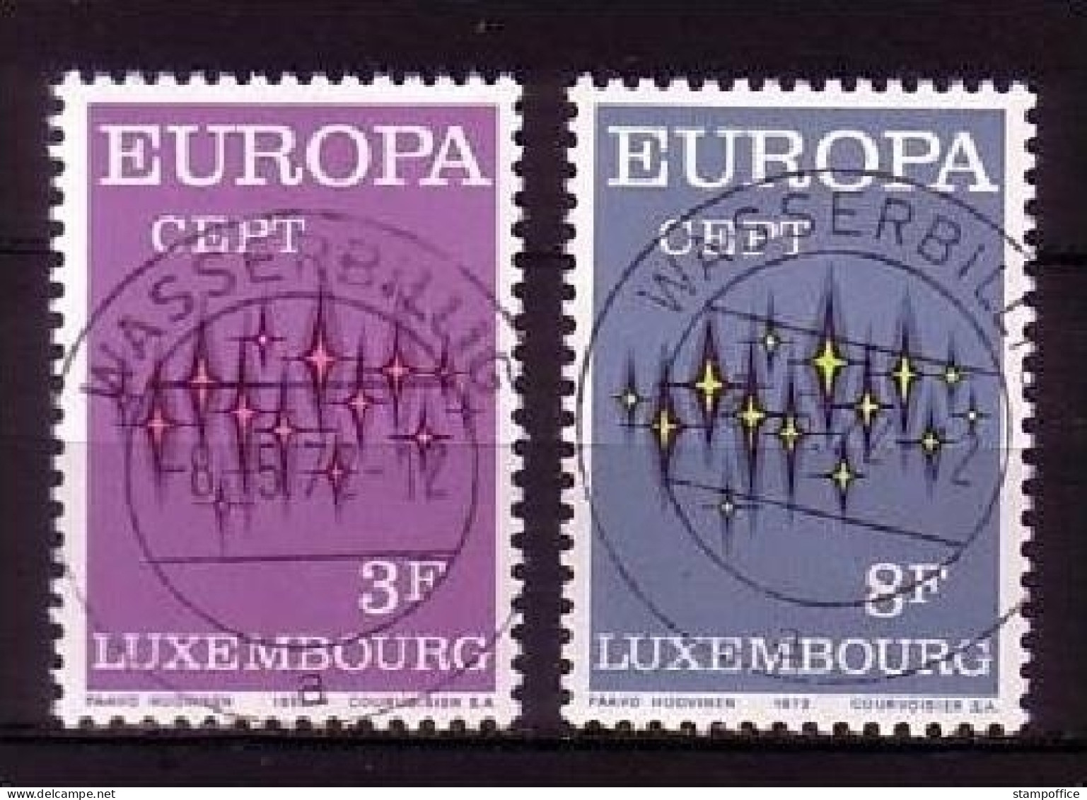 LUXEMBURG MI-NR. 846-847 GESTEMPELT(USED) EUROPA 1972 STERNE - 1972