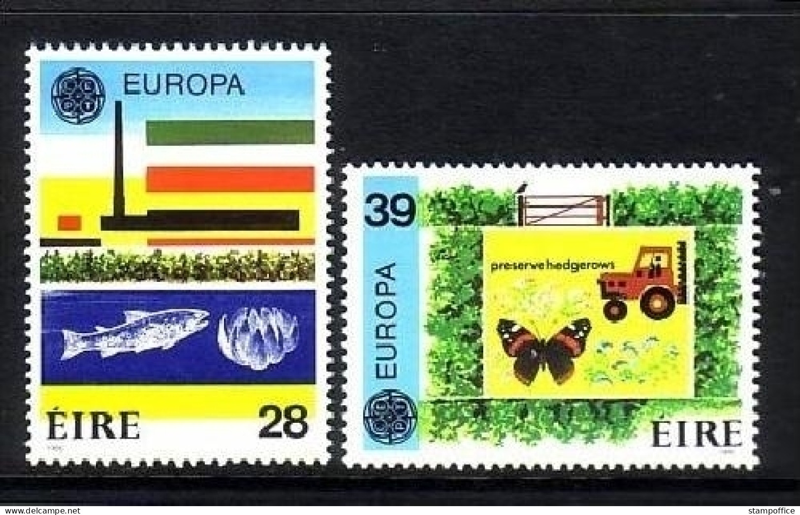 IRLAND MI-NR. 589-590 POSTFRISCH(MINT) EUROPA 1986 NATUR- Und UMWELTSCHUTZ FISCH SCHMETTERLING - 1986