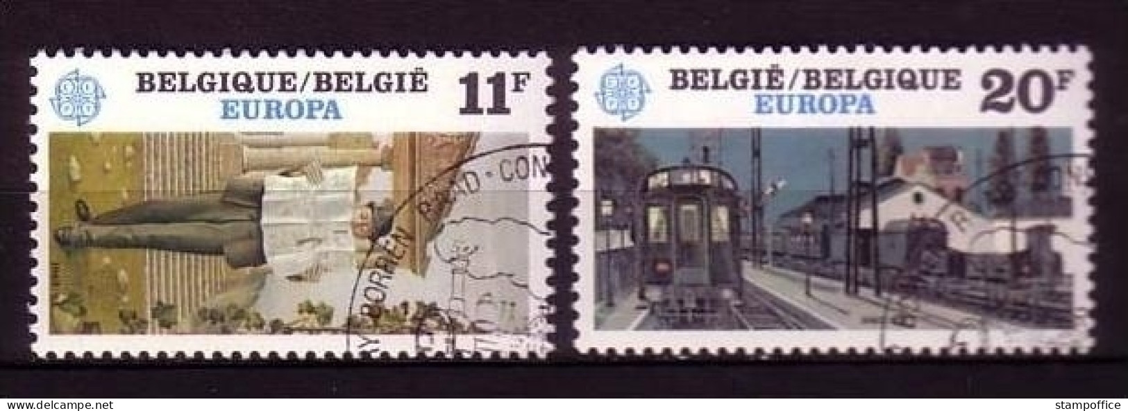 BELGIEN MI-NR. 2144-2145 GESTEMPELT(USED) EUROPA 1983 GROSSE WERKE EISENBAHN - 1983