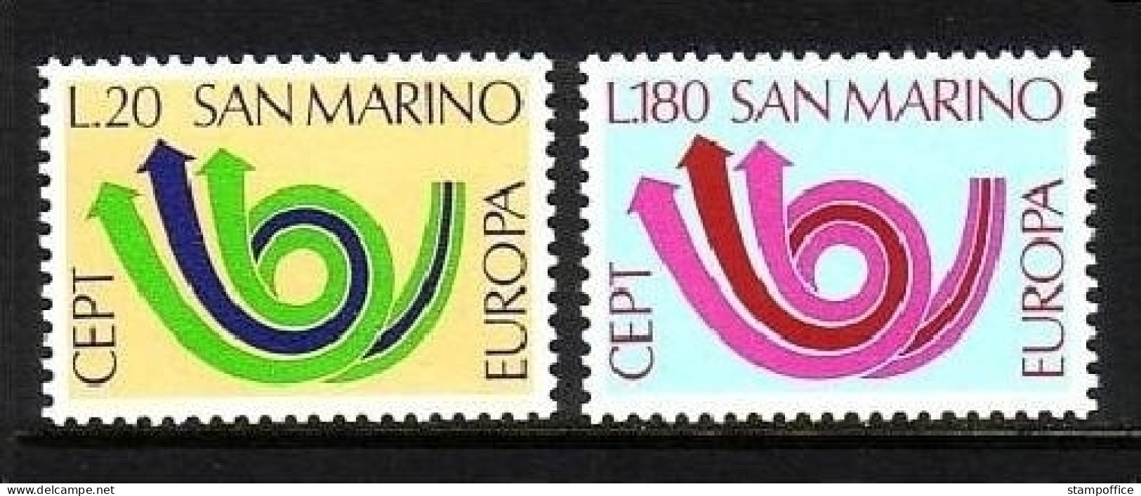 SAN MARINO MI-NR. 1029-1030 POSTFRISCH(MINT) EUROPA 1973 POSTHORN - 1973
