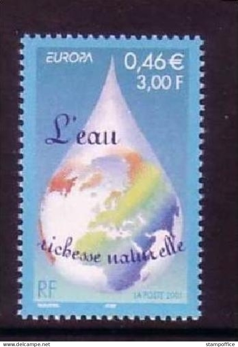 FRANKREICH MI-NR. 3528 POSTFRISCH(MINT) EUROPA 2001 WASSER - 2001