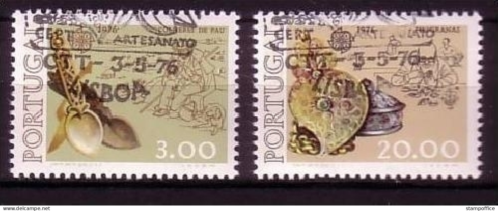 PORTUGAL MI-NR. 1311-1312 O EUROPA 1976 - KUNSTHANDWERK - 1976