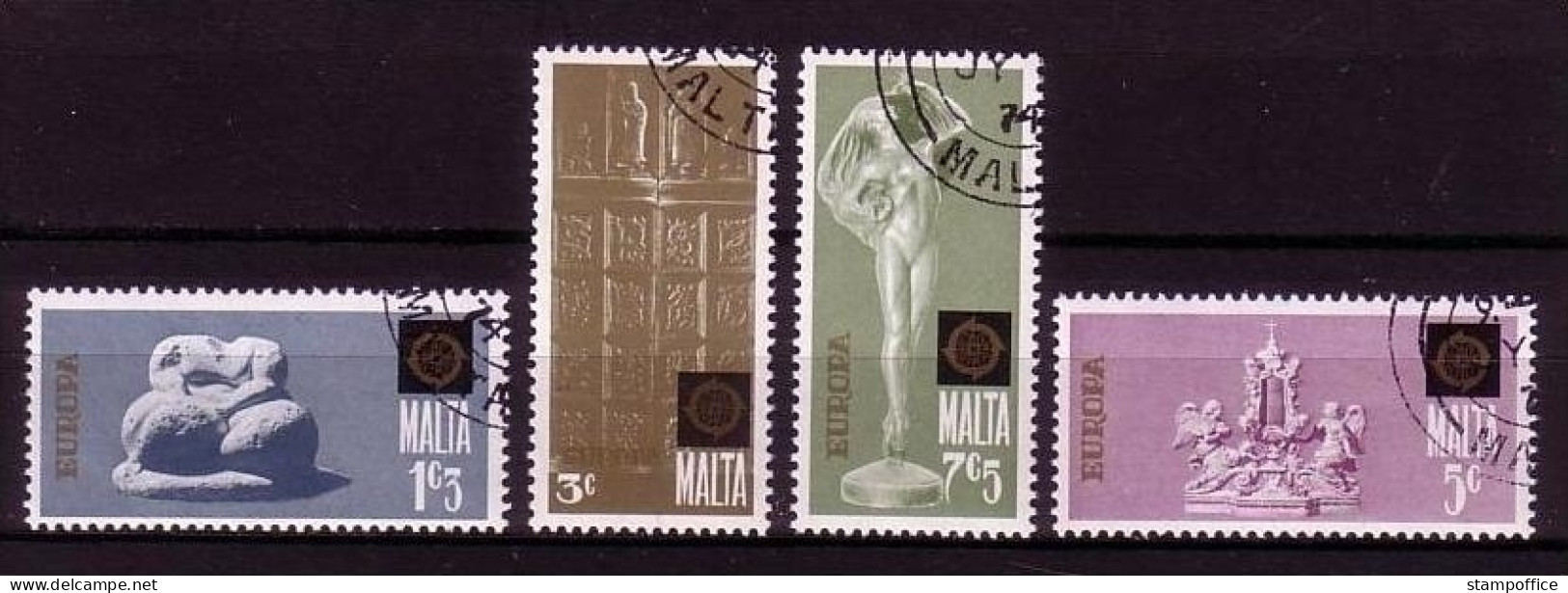 MALTA MI-NR. 493-496 GESTEMPELT(USED) EUROPA 1974 SKULPTUREN - 1974