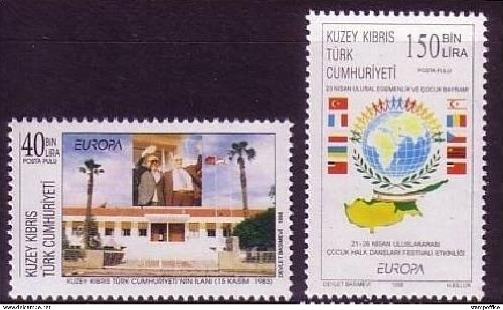 TÜRKISCH ZYPERN MI-NR. 473-474 POSTFRISCH(MINT) EUROPA 1998 FESTE Und FEIERTAGE - 1998