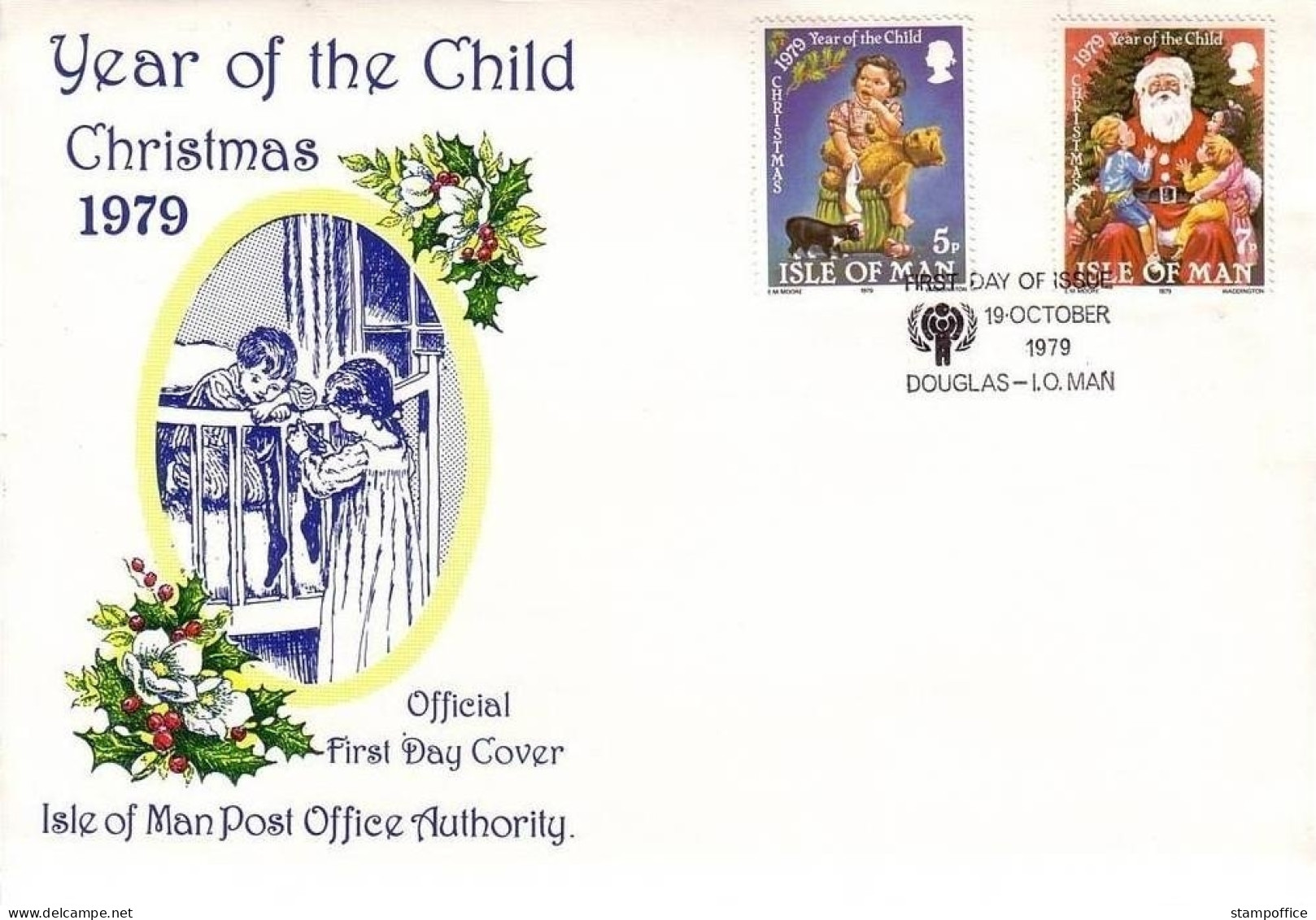 ISLE OF MAN MI-NR. 157-158 FDC CHRISTMAS 1979 - Christmas